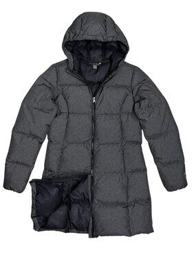 EDDIE BAUER Down Fill Long Winter Puffer Parka Jacket Coat Womens Medium